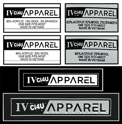 labels with care instructions